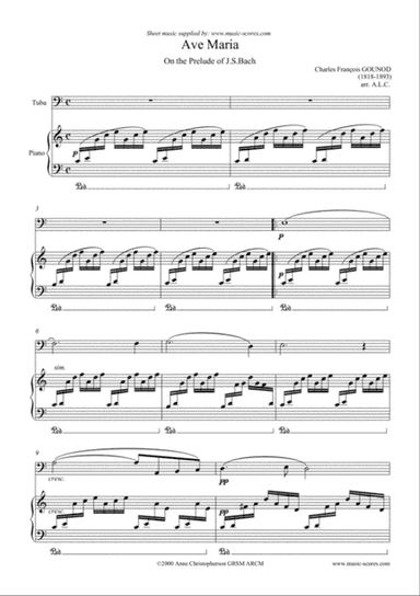 Ave Maria - Tuba and Piano