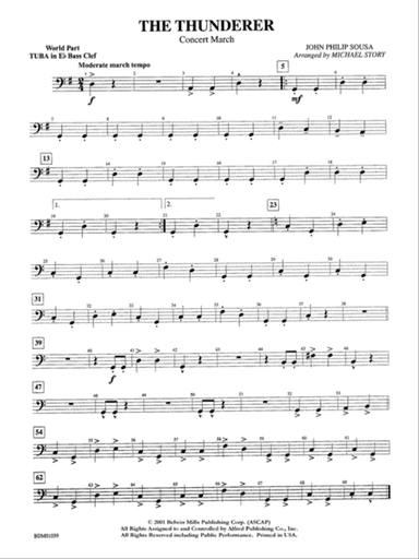 The Thunderer: WP E-flat Tuba B.C.