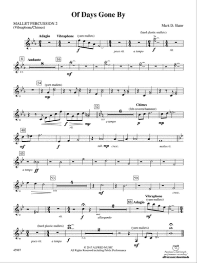Of Days Gone By: 2nd Mallet Percussion