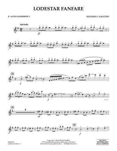 Lodestar Fanfare - Eb Alto Saxophone 1
