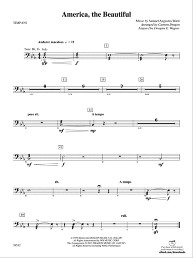 America, the Beautiful: Timpani