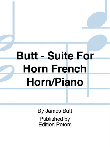 Butt - Suite For Horn French Horn/Piano