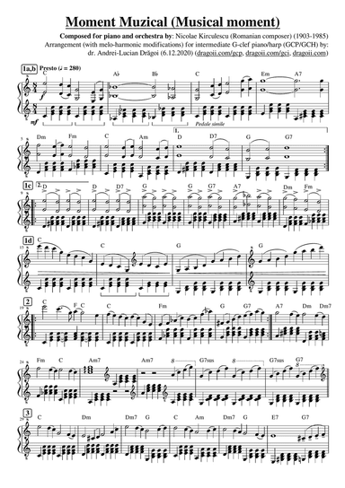 Kirculescu (Nicolae) - Moment muzical pt pian si orchestra (Musical moment for piano and orchestra)
