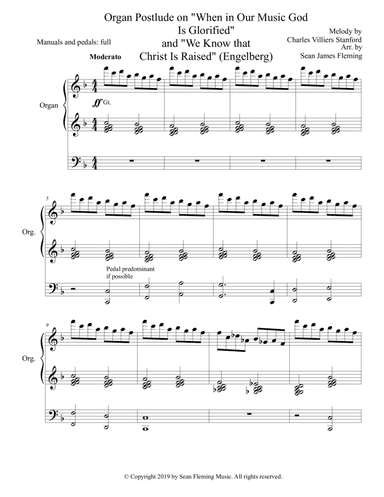 Organ Postlude on "When in Our Music God Is Glorified" and "We Know that Christ Is Raised" (Engelbe