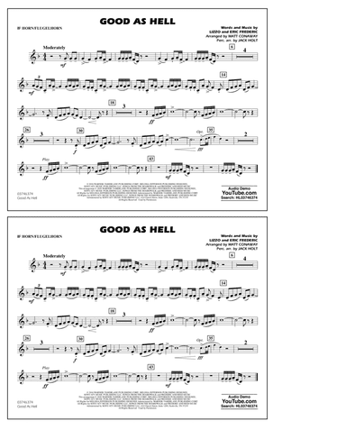 Good As Hell (arr. Matt Conaway and Jack Holt) - Bb Horn/Flugelhorn
