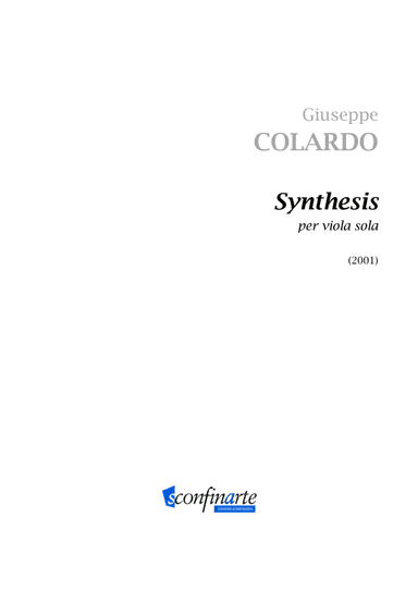 Giuseppe Colardo: SYNTHESIS (ES 955)