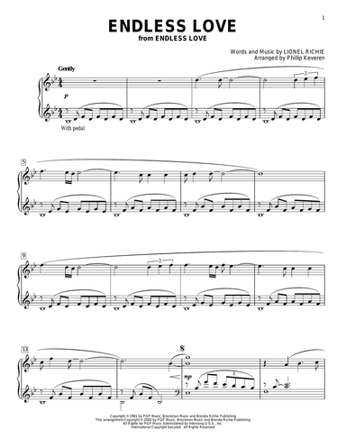 Endless Love (arr. Phillip Keveren)
