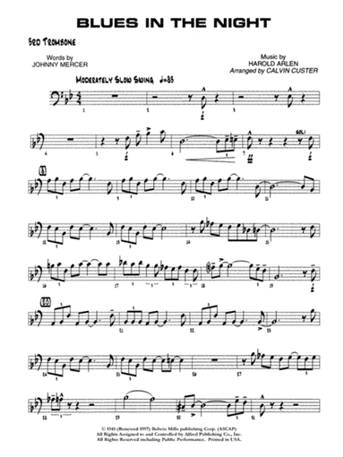 Blues in the Night: 3rd Trombone