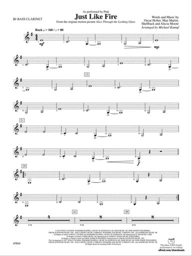 Just Like Fire: B-flat Bass Clarinet