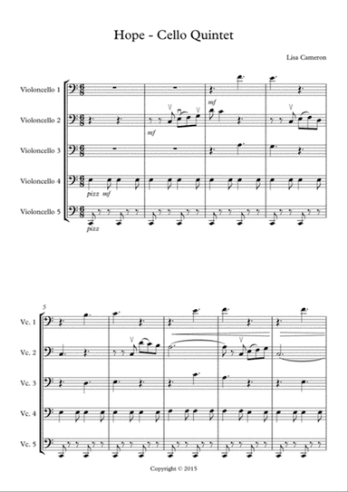 Hope - Cello Quintet