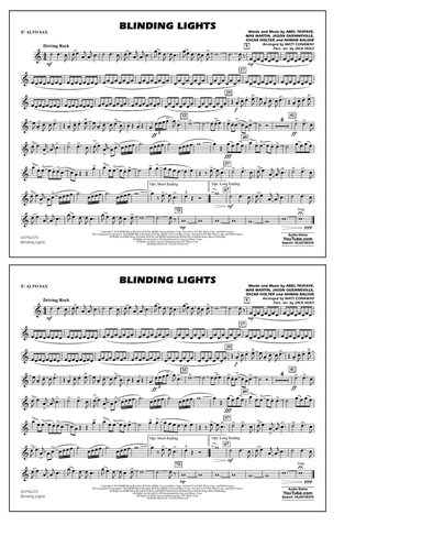 Blinding Lights (arr. Matt Conaway) - Eb Alto Sax