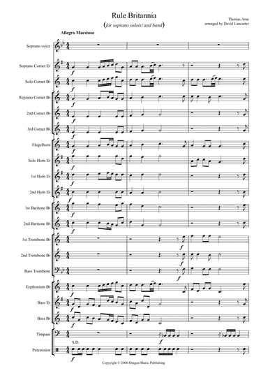 Rule Britannia - proms arrangement