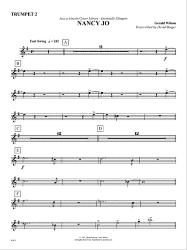 Nancy Jo: 2nd B-flat Trumpet