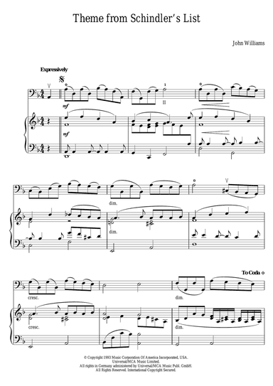 Theme From Schindler's List