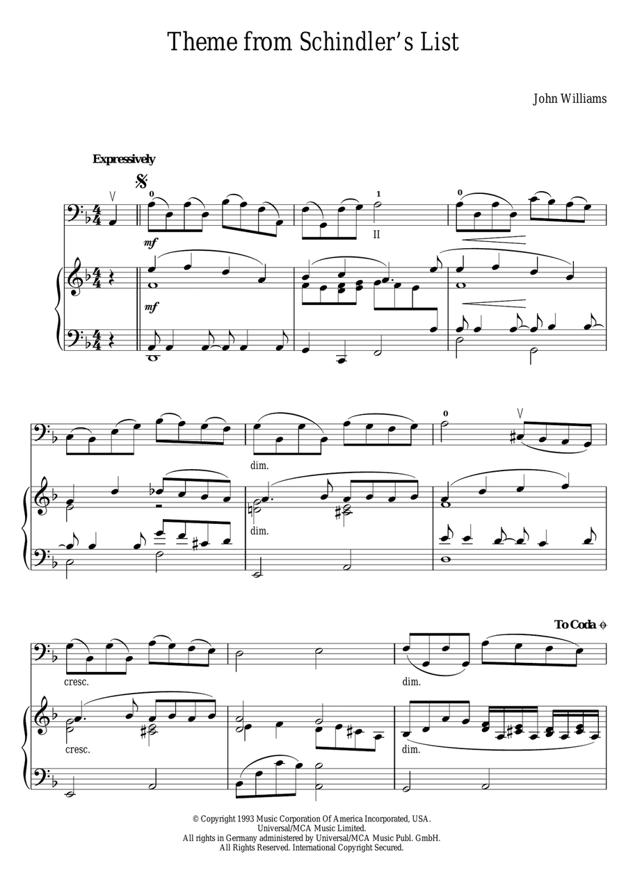 Theme From Schindler's List