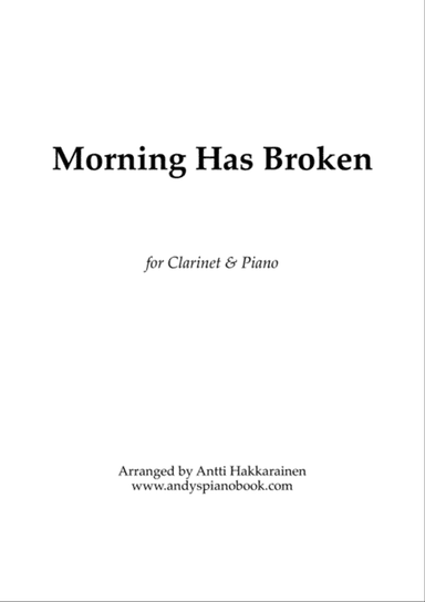 Morning Has Broken - Clarinet & Piano