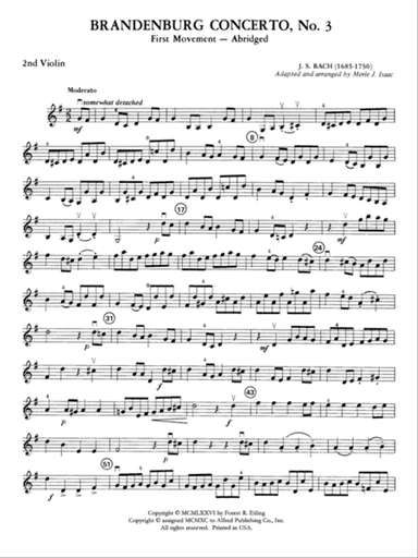 Brandenburg Concerto No. 3: 2nd Violin