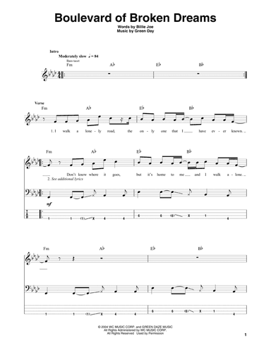 Boulevard Of Broken Dreams