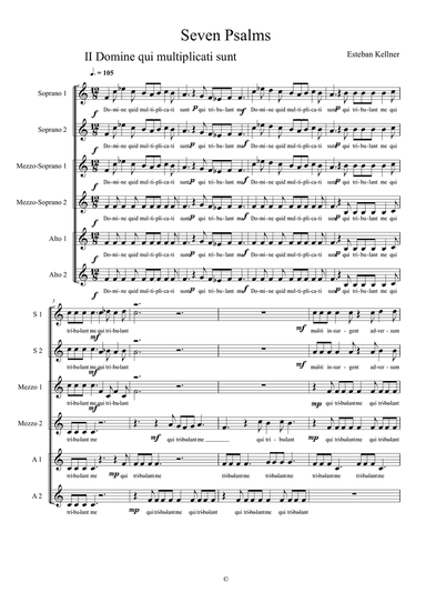 Seven Psalms - II Tribulant me