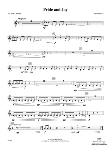 Pride and Joy: 2nd B-flat Clarinet