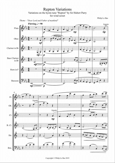 Repton Variations for wind sextet