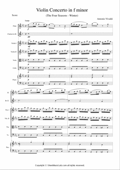 The Four Seasons - Winter 2nd Movement