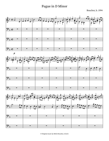 Fugue in D Minor