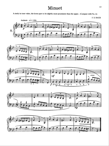 Bach: First Lessons in Bach (Ed. Carroll)