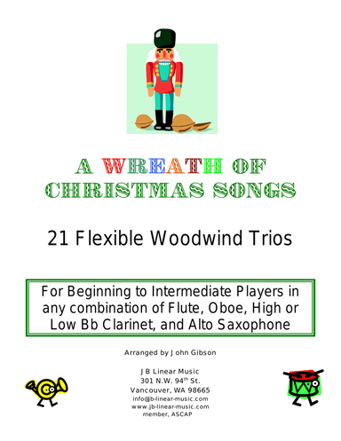 A Wreath of Christmas Songs - easy woodwind trios