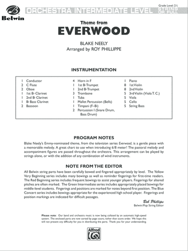 Everwood, Theme from: Score