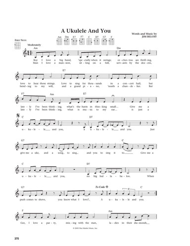 A Ukulele And You (from The Daily Ukulele) (arr. Liz and Jim Beloff)