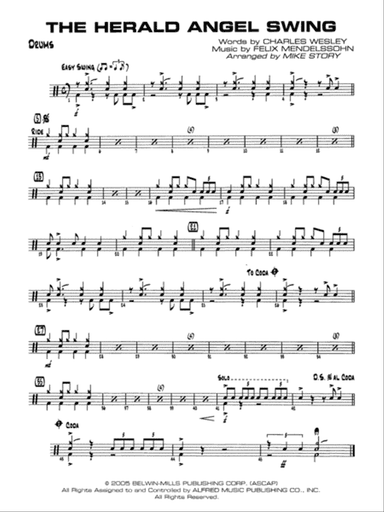 The Herald Angels Swing: Drums