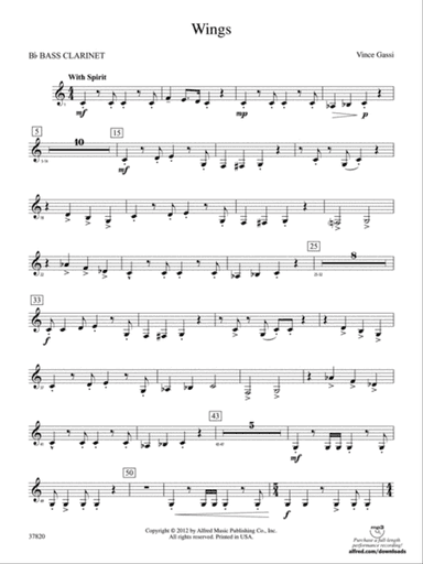 Wings: B-flat Bass Clarinet