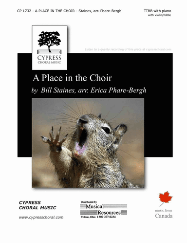 Place in the Choir, A - TTBB
