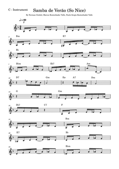 So Nice (samba De Verao)