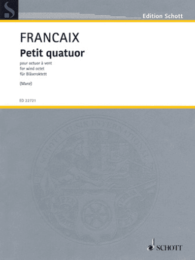 Petit Quatuor Arranged for Wind Octet by Sebastian Manz