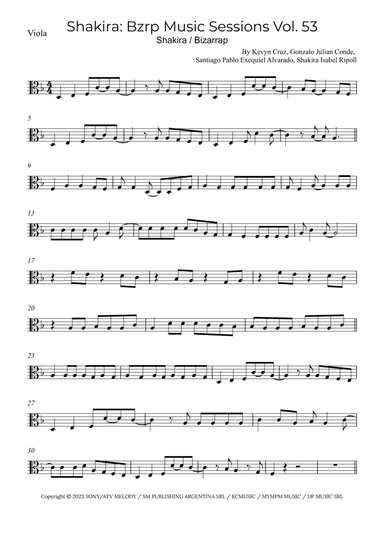 Shakira: Bzrp Music Sessions Vol. 53