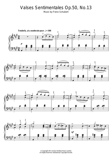 Valses Sentimentales, Op.50 No.13