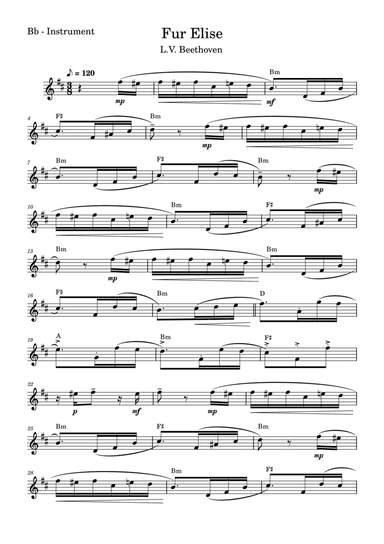 For Elise (Beethoven)