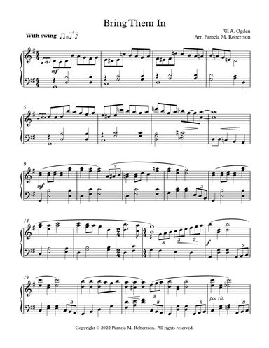 Bring Them In - Piano Solo