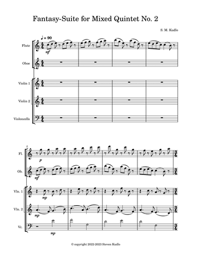 Fantasy-Suite for Mixed Quintet No. 2