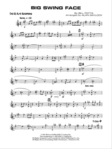 Big Swing Face: 2nd E-flat Alto Saxophone