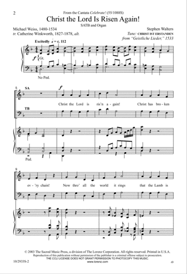 Christ the Lord Is Risen Again