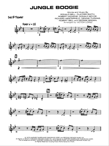 Jungle Boogie: 2nd B-flat Trumpet