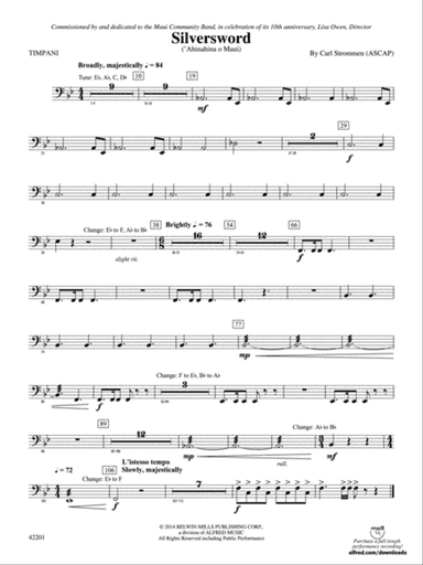 Silversword: Timpani