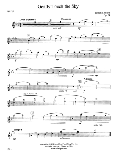Gently Touch the Sky: Flute