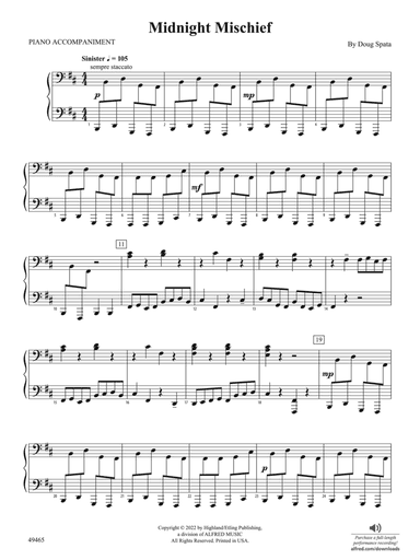 Midnight Mischief: Piano Accompaniment