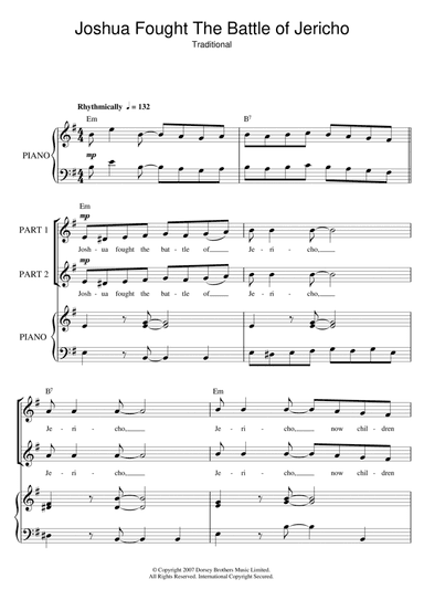 Joshua Fit De Battle Of Jericho (arr. Rick Hein)