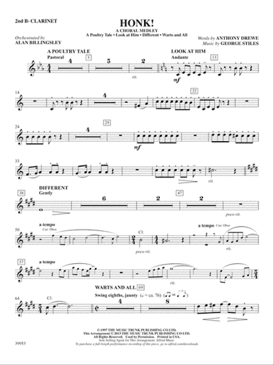 Honk!: 2nd B-flat Clarinet