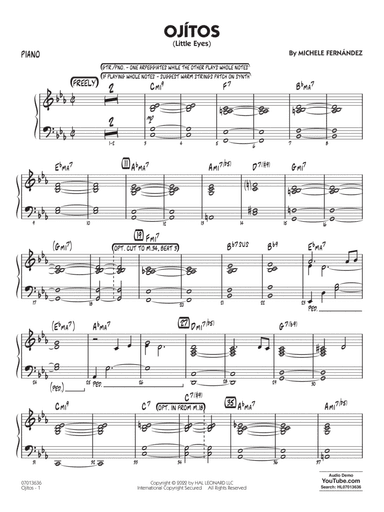 Ojítos (Little Eyes) - Piano